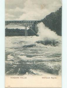 Unused Pre-1907 RAPIDS AND BRIDGE Niagara Falls New York NY Q1679