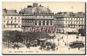 Old Postcard Le Havre Theater