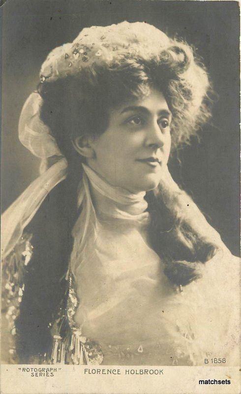 C-1910 Stage Actress Florence Holbrook Rotograph postcard 1635 RPPC