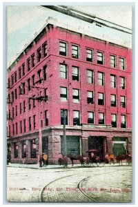 c1910's Eliss Building Exterior Roadside Tulsa Oklahoma OK Unposted Postcard