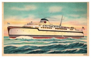 SS Princess Anne Ferry Boat Cape Charles Norfolk Va Postcard  A3 