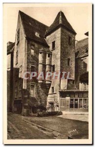 Sarlat - XV century hotel - Rue des Consuls - Old Postcard