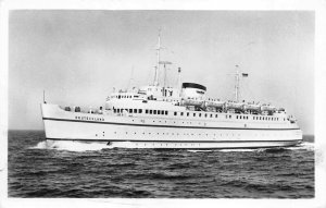 German Bundesbahn Hochsee SHIP DEUTSCHLAND RPPC Real Photo Postcard Steamship