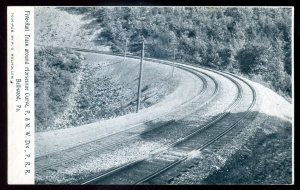 dc1207 - BELLWOOD Pennsylvania Postcard 1910s Horseshoe Curve Railway by Mulholl