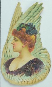Gail & Ax Navy Long Cut Smoking/Chewing Tobacco Feathers Lovely Lady P72