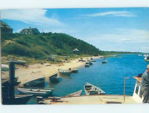 Pre-1980 SMALL BOATS ON CAPE COD BEACH SHORE Published In Provincetown MA G5579