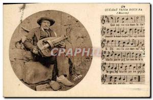 Old Postcard Folklore Bourree