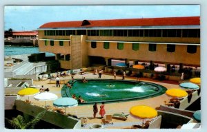 HOTEL CURACAO INTERCONTINENTAL, Netherlands Antilles 1972 Swimming Pool Postcard