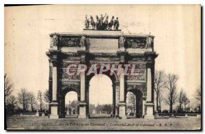 Old Postcard Paris Arc de Triomphe du Carrousel