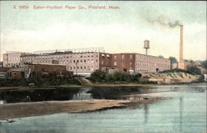 PITTSFIELD MA Eaton Hurlburt Paper Company MILL FACTORY c1910 Postcard