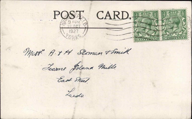 Vintage Postcard MELTHAM WEST YORKSHIRE James Dawson & Co NEW BRIDGE MILLS