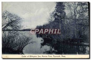 Postcard Old Outlet of Billington Sea Morton Park Plymouth Mass