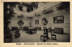 colombia, BOGOTA, Hotel Imperial, Saloncito de Musica y Lectura (1920s)