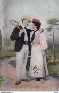 Romantic Tennis Couple, 1900-10s #4