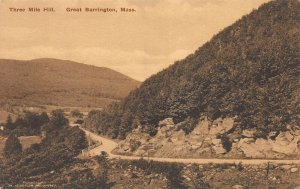 Three Mile Hill, Great Barrington, Massachusetts, Early Postcard