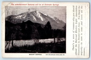 Mount Sopris On Colorado Midland RY Convention Advertising Denver CO Postcard