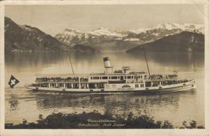 Switzerland Vierwaldstättersee Salondampfer Stadt Luzern 02.88