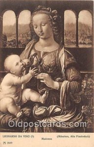 Leonard Da Vinci Madonna Unused 