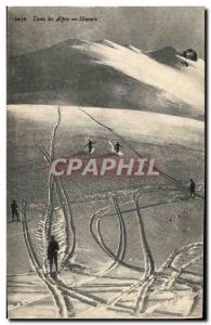 Old Postcard of Sports & # 39hiver skiing Skiers