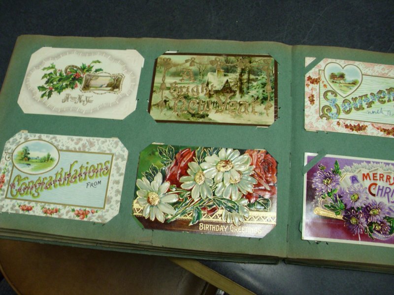 Antique Album of Holidays 296 Cards