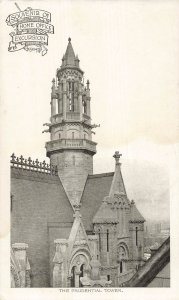 1904 Newark NJ Prudential Tower Home Office Excursion Souvenir Postcard