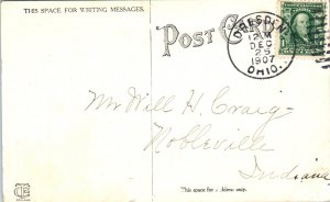 1907 The Narrows Dresden Ohio Postcard