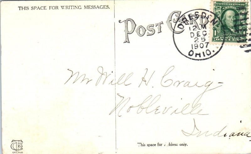 1907 The Narrows Dresden Ohio Postcard