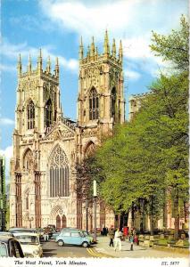 BR90253 the west front york minster car voiture  uk