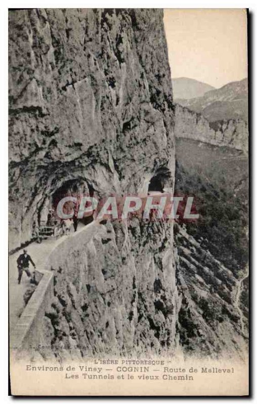 Old Postcard The picturesque surroundings Isere Vinay Cognin Malleval Road Tu...