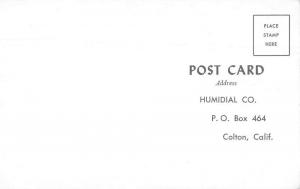 Colton California Humidal Co Thermometer Humidity Ad Vintage Postcard J75780
