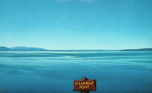 Postcard Steamboat Point Yellowstone Lake Bet. Lake Butte Fishing Bridge Wyoming