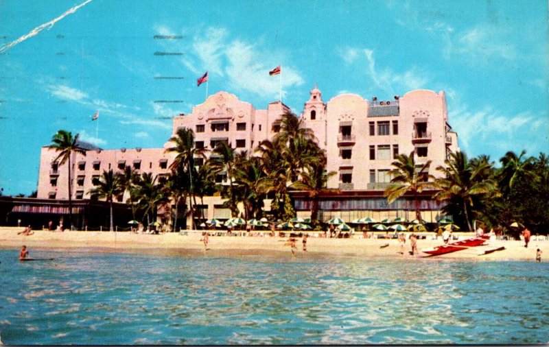 Hawaii Waikiki Beach Royal Hawaiian Hotel 1959