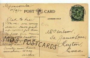 Genealogy Postcard - Wilson - 50 James Lane - Leyton - Essex - Ref 230B
