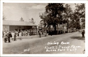 Real Photo Postcard Dining Room at Knott's Berry Place in Buena Park, California