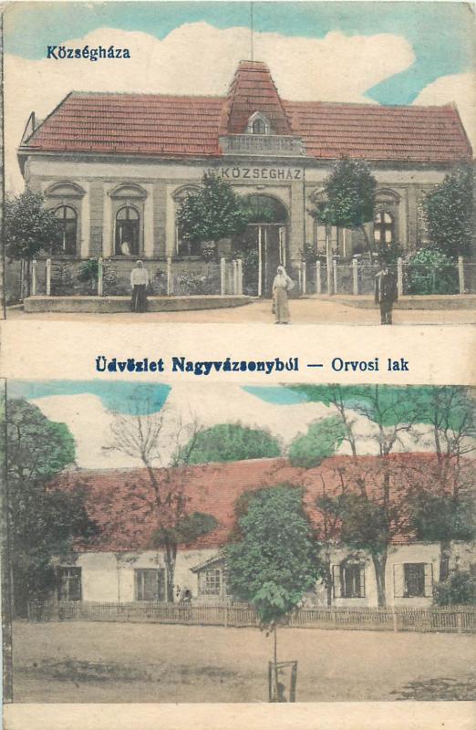 Nagyvázsony Nagyvazsony - Orvosi lak Kozseghaza Hungary 1918