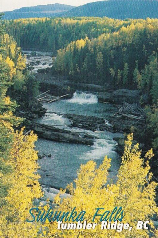 Canada British Columbia Tumbler Ridge Sukunka Falls