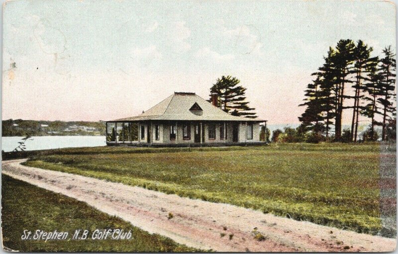 St. Stephen NB Golf Club New Brunswick Golf Course Postcard F81