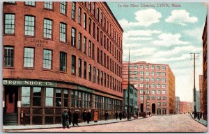 1909 In The Shoe District Lynn Massachusetts MA Lennox 1833 Posted Postcard
