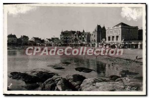 Postcard Old Croisic L Inf The Beach of Port Lin