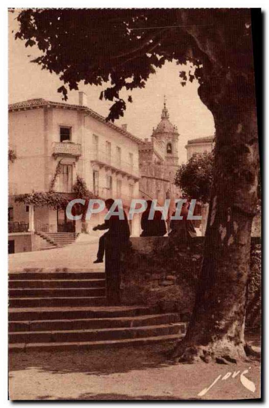 Old Postcard Hondarribia The Belfry and Port St Mary