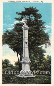 Zachery Taylor Monument Louisville, KY, USA Unused 