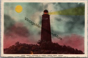 Oldest Federal Lighthouse in America Virginia Beach Virginia Postcard PC231