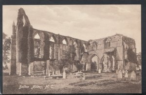 Yorkshire Postcard - Bolton Abbey. North East View  T4931