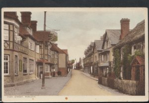 Somerset Postcard - High Street, Porlock     RS8534