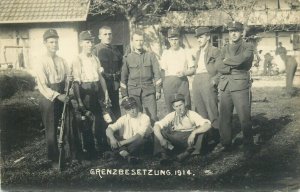 World War I (1914-1918) swiss army border occupation Grenzbesetzung 1914 