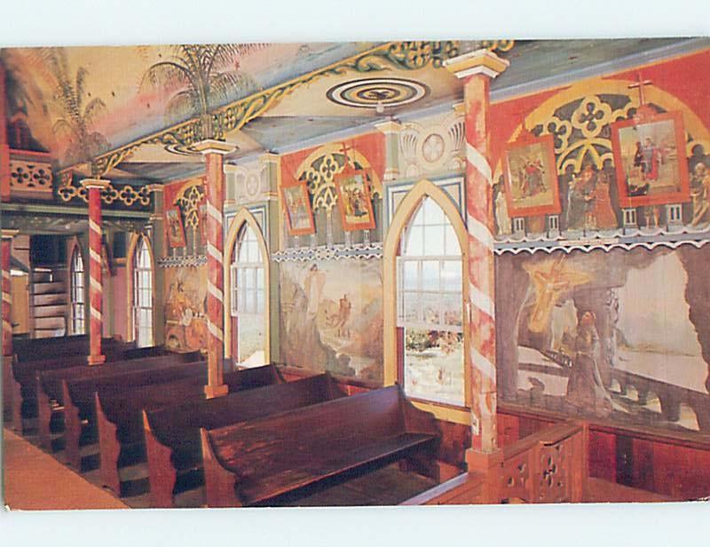 Unused Pre-1980 CHURCH SCENE Honaunau - Near Kailua Kona Hawaii HI A6087