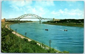 Postcard - Cape Cod Canal At Bourne, Massachusetts