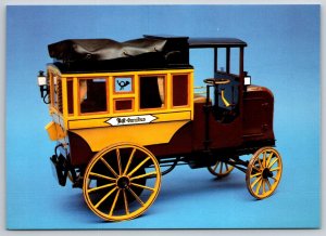 Frankfurt  Germany  1898 Post Office Postal Motor Bus  Postcard