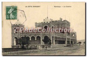 Postcard Old La Cote d'Argent Hendaye Casino