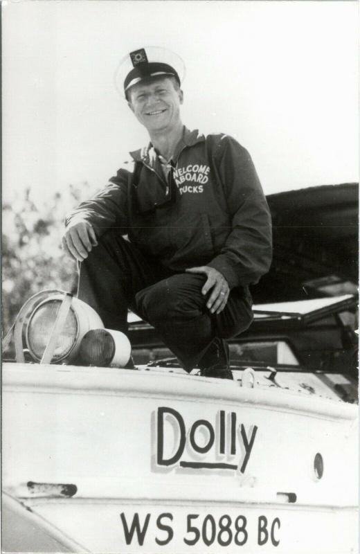 Wisconsin Dells - RPPC -  Captain of the Dolly